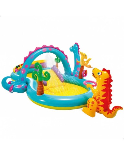 Piscina Gonfiabile per Bambini Intex   Dinosauri Parco giochi 302 x 112 x 229 cm 280 L