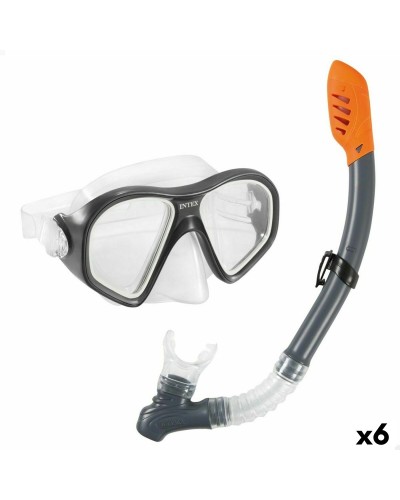 Snorkelbril en -buis voor Kinderen Intex Reef Rider Blauw