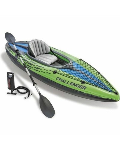 Inflatable Canoe Intex Challenger K1 Green Inflatable 274 x 33 x 76 cm