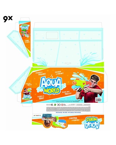 Waterpistool Colorbaby 34,5 x 16 x 5 cm (6 Stuks)