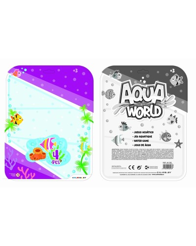 Jeu d'eau Colorbaby AQUA WORLD 16,5 x 19,7 x 2,5 cm (6 Unités)