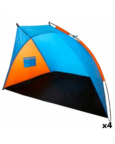Windscherm Aktive 200 x 120 x 125 cm Blauw Oranje (4 Stuks)