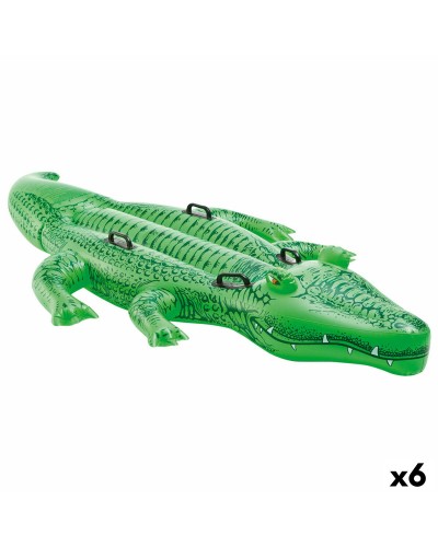 Salvagente Gonfiabile Intex Coccodrillo 203 x 30 x 114 cm (6 Unità)
