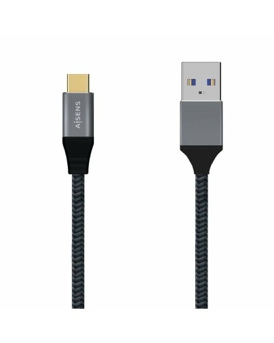 USB A zu USB-C-Kabel Aisens A107-0633 2 m Grau (1 Stück)