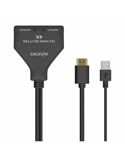 Virta-adapteri Aisens A123-0654 HDMI HDCP HDMI x 2