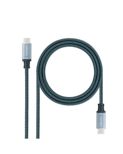 USB-C 3.1 Kabel NANOCABLE 10.01.4102-COMB 2 m Schwarz/Grau (1 Stück)