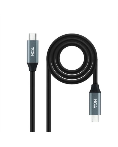 USB-C Cable NANOCABLE 10.01.4301-L150 Black 1,5 m 4K Ultra HD (1 Unit)