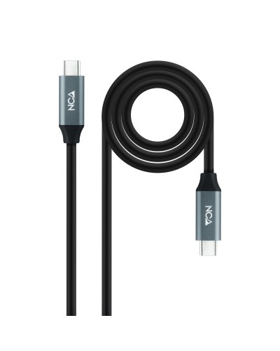 USB-C-Kabel NANOCABLE 10.01.4302 Schwarz 2 m (1 Stück)