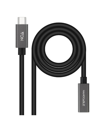 USB-C-Kabel NANOCABLE 10.01.4402 Schwarz 2 m (1 Stück)