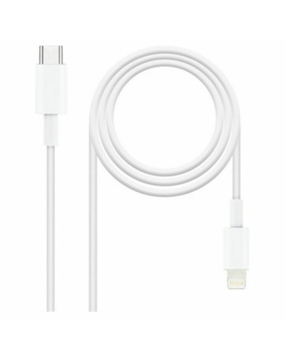 Cable Lightning NANOCABLE 10.10.0601 1 m Blanco