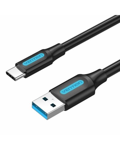 USB A till USB-C Kabel Vention COZBF Svart 1 m