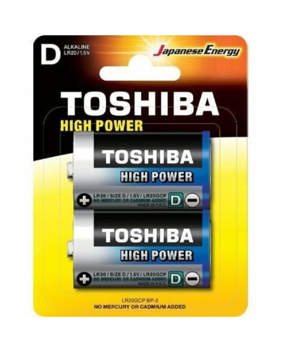 Pilas Recargables Toshiba LR20GCP BP-2 1,5 V