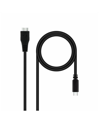 USB-kabel till mikro-USB NANOCABLE 10.01.1201-BK Svart 1 m (1 antal)
