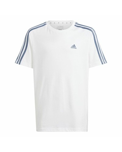 Camiseta de Manga Corta Infantil Adidas Essentials Blanco