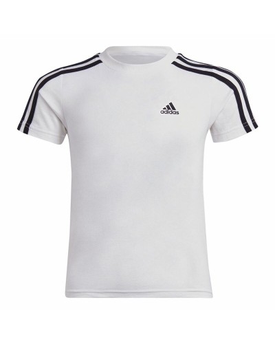 T shirt à manches courtes Adidas Lk 3S Co Blanc