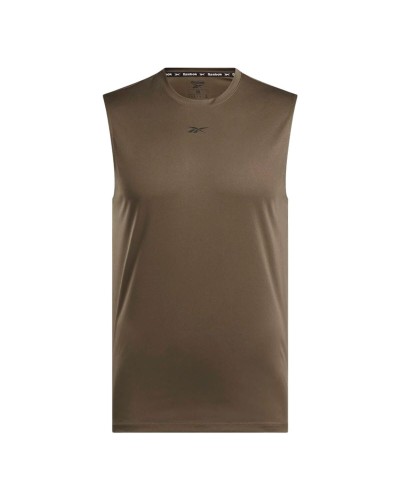 Camiseta para Hombre sin Mangas Reebok Id Train Slvls Tech Marrón