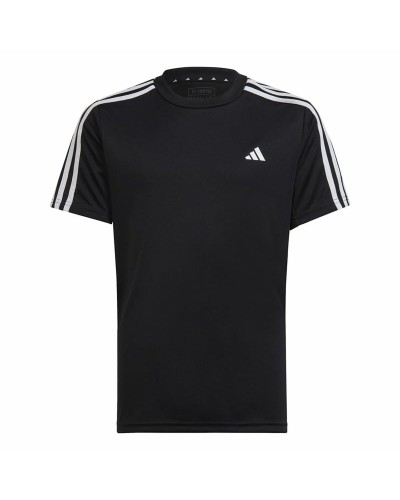 T-shirt à manches courtes enfant Adidas Essentials 3S Noir