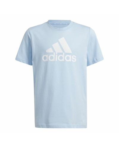 T-shirt med kortärm Unisex Adidas Essentials Blå Himmelsblå