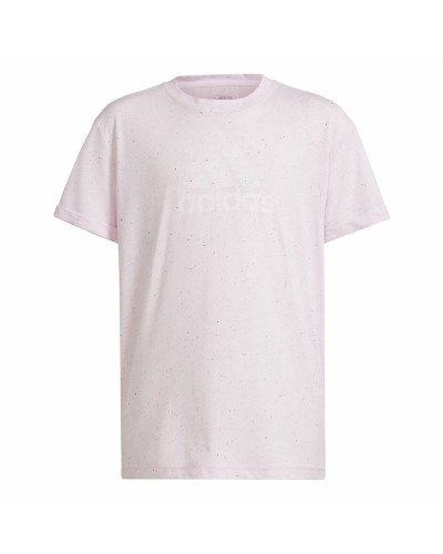Child's Short Sleeve T-Shirt Adidas G Fi Bl Pink