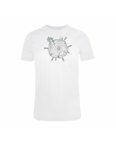 Short-sleeve Sports T-shirt Joluvi Wood White
