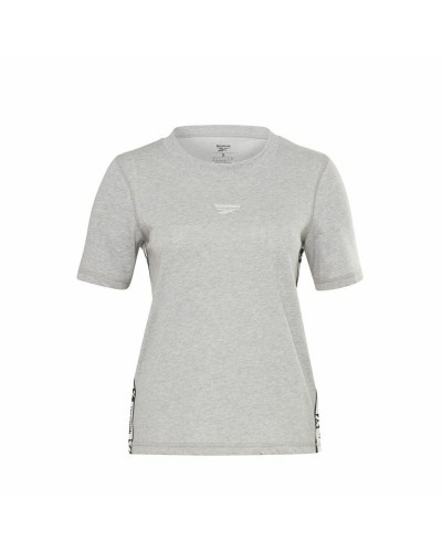 T-shirt à manches courtes femme Reebok Tape Pack Gris