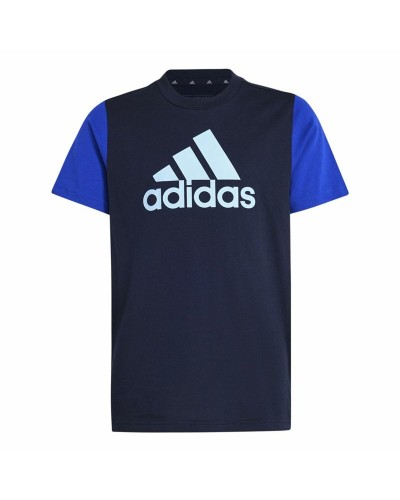 Camiseta de Manga Corta Niño Adidas Essentials Azul