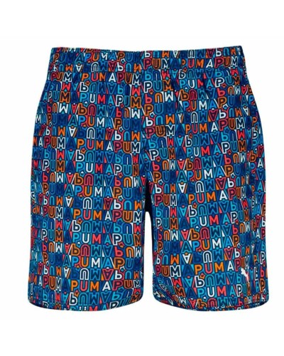 Lasten uimapuku Puma Printed Mid Shorts 1P Sininen