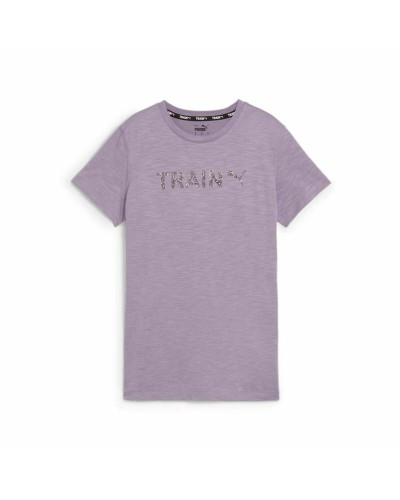 T-shirt med kortärm Dam Puma Graphic Train Lavendel