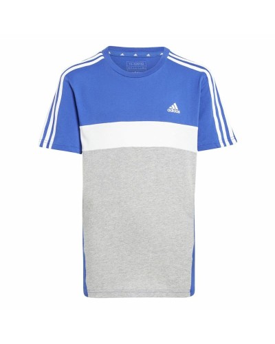 Lasten Lyhythihainen paita Adidas 3S Tib Sininen