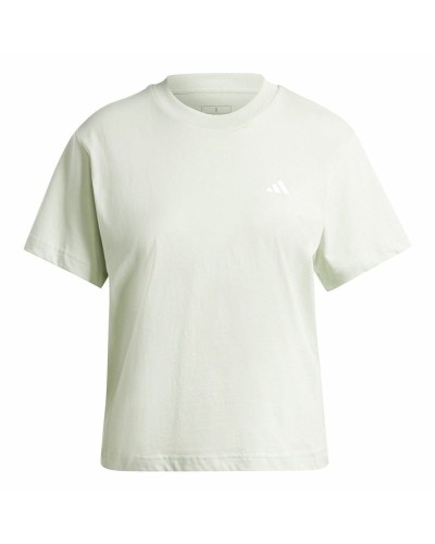 Women’s Short Sleeve T-Shirt Adidas Essentials Small Logo Green