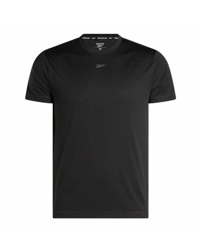 Heren-T-Shirt met Korte Mouwen Reebok Id Train Ss Tech Tee Zwart