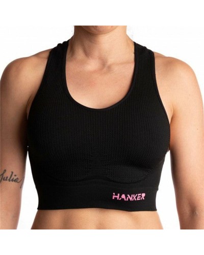 Sporttop für Frauen Hanker Cane  Schwarz Running