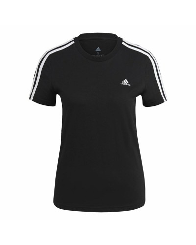 Maglia a Maniche Corte Donna Adidas 3S T Nero