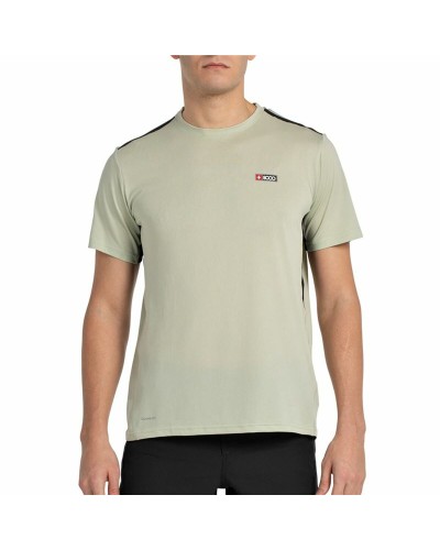 Maglia Sportiva a Maniche Corte +8000 Turqui Grigio chiaro