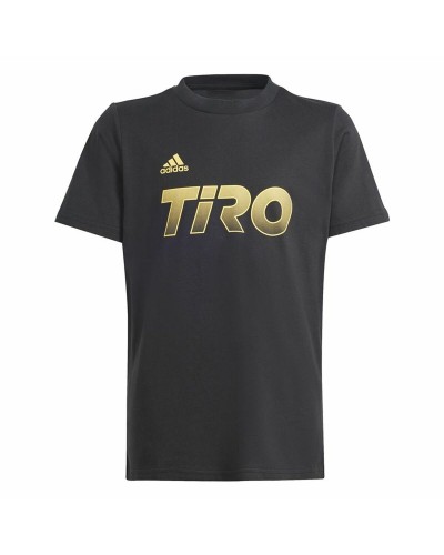 T-shirt med kortärm Adidas Hot G Svart