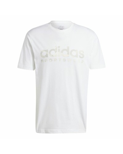 T-shirt med kortärm Herr Adidas House Of Tiro Summer Linear Graphic Vit