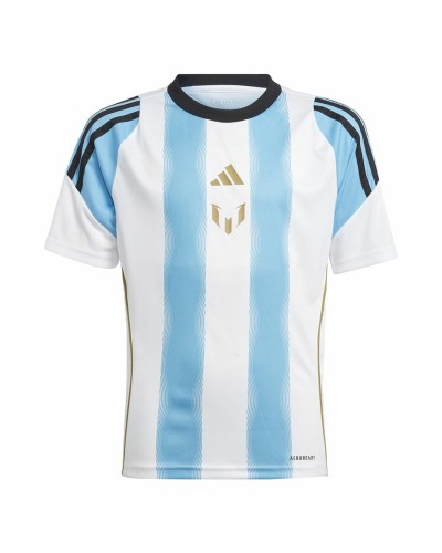 Camiseta de Fútbol Adidas Messi Training Azul Blanco