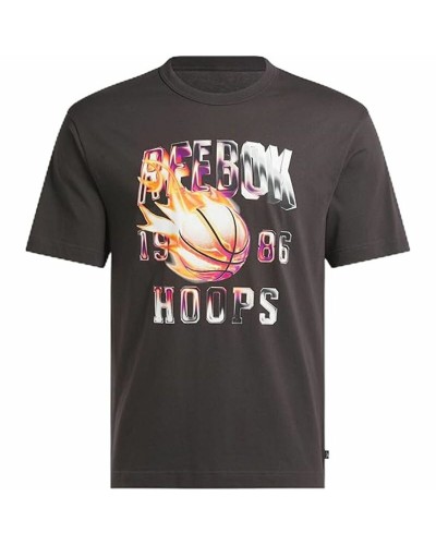 Herren Kurzarm-T-Shirt Reebok Gs Basketball On Fir Schwarz