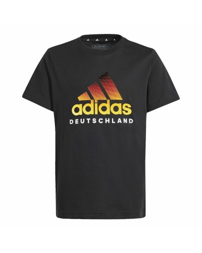 T-Shirt met Korte Mouwen Adidas Deutschland Zwart
