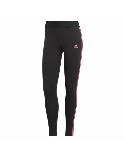 Naisten urheilulegginsit Adidas 3 Stripes Musta
