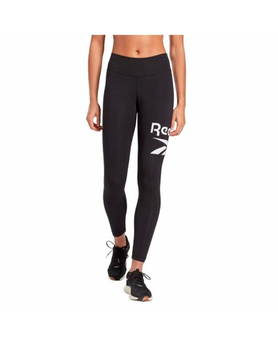 Sportleggings voor Dames Reebok Identity Bl Cotton Zwart