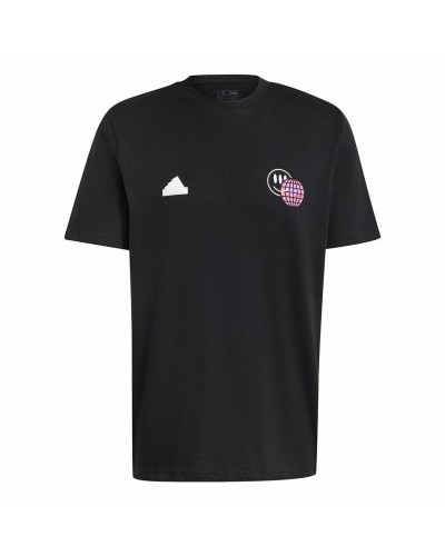 Herren Kurzarm-T-Shirt Adidas House Of Tiro Summer Graphic Schwarz