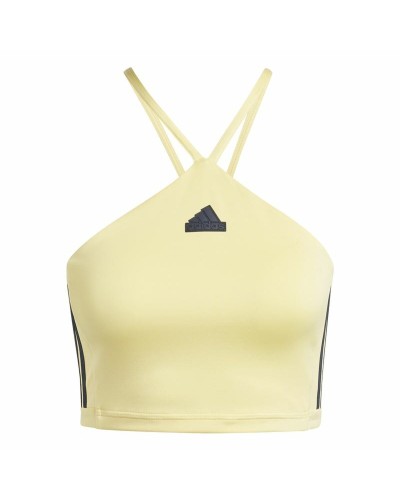 Camiseta de Tirantes Mujer Adidas Tiro Cut Amarillo