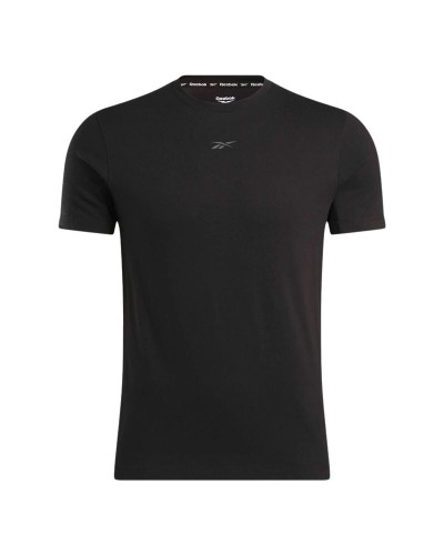 Heren-T-Shirt met Korte Mouwen Reebok Reebok Athlete Tee Zwart