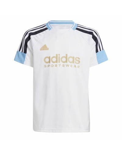 T shirt à manches courtes Enfant Adidas Nations Blanc
