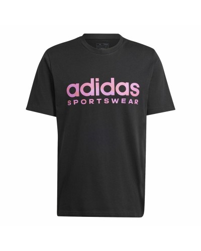 T-shirt med kortärm Herr Adidas House Of Tiro Summer Linear Graphic Svart