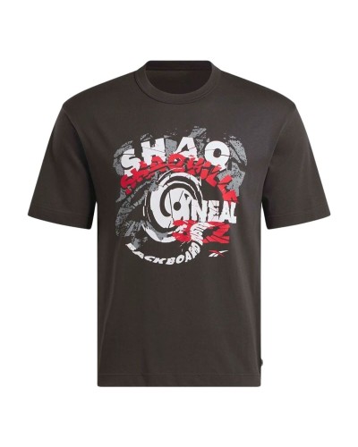 Herren Kurzarm-T-Shirt Reebok Gs Hs Shaq Spiral Te Schwarz