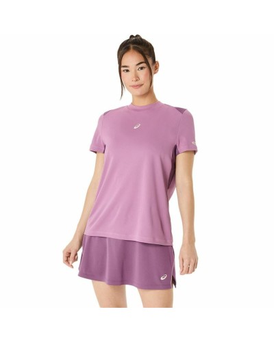 Camiseta de Manga Corta Hombre Asics Padel Court Ss Top Morado Violeta