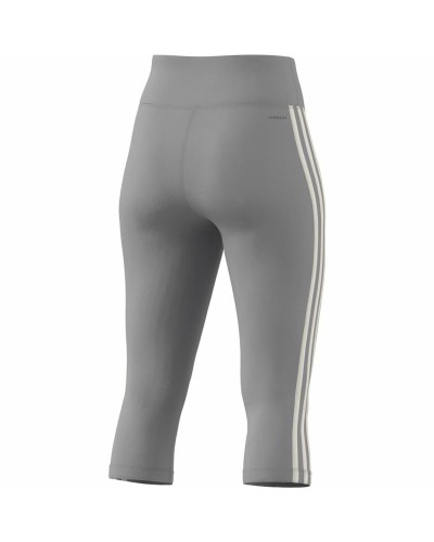 Sportleggings voor Dames Adidas Train Essentials 3S 3/4 Grijs