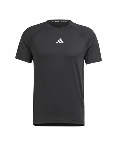 Men’s Short Sleeve T-Shirt Adidas Essentials Gym+ Black